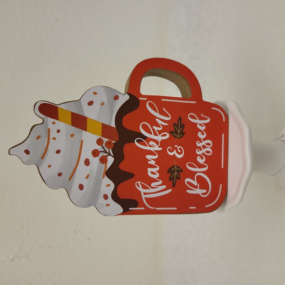 Mug of hot cocoa sign